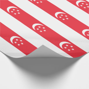 Papier Cadeau Drapeau de Singapour