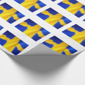 PAPIER CADEAU DRAPEAU DE SWEDISH (Coin)