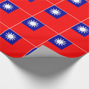 Papier Cadeau Drapeau de Taïwan
