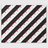 Papier Cadeau Drapeau de Templar de chevaliers (Plat)