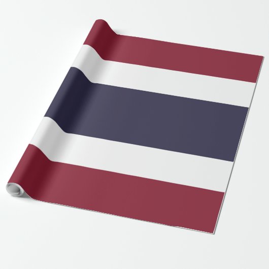 Papier Cadeau Drapeau de Thaïlande (Déroulé)