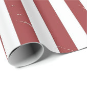 Papier Cadeau Drapeau de Vétéran des Garde-Côtes Conception Vect (Coin rond)