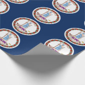 Papier Cadeau Drapeau de Virginie (Coin)