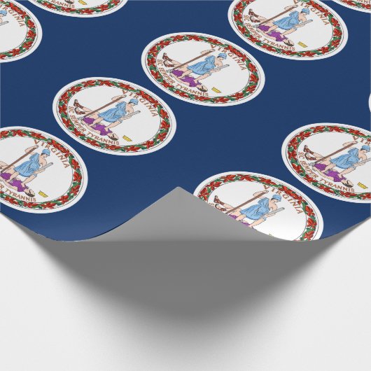 Papier Cadeau Drapeau de Virginie (Coin)