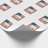 Papier Cadeau Drapeau d'éléphant patriotique Conception de vecte (Coin)