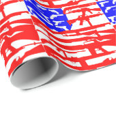 Papier Cadeau Drapeau Des Armes 2e Amendement (Coin rond)