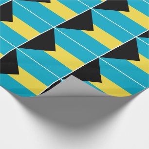 Papier Cadeau Drapeau des Bahamas