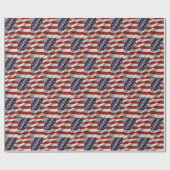 Papier Cadeau Drapeau des États-Unis (Plat)