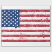 Papier Cadeau Drapeau des États-Unis (Plat)