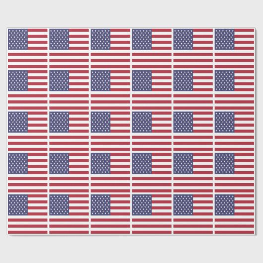 Papier Cadeau Drapeau des États-Unis (Plat)