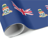 Papier Cadeau Drapeau des îles Caïmans (Coin rond)