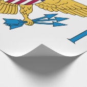 Papier Cadeau Drapeau des îles Vierges américaines (Coin)