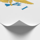 Papier Cadeau Drapeau des îles Vierges américaines (Coin)
