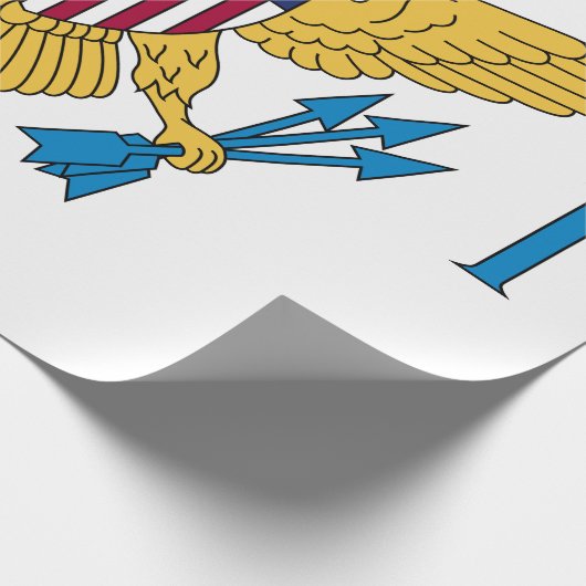 Papier Cadeau Drapeau des Îles Vierges américaines (Coin)