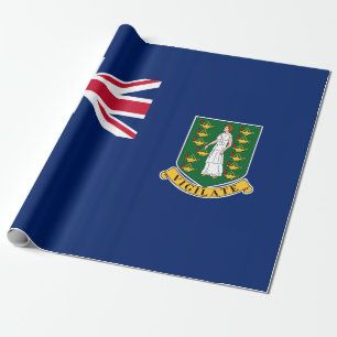 Papier Cadeau Drapeau des îles Vierges britanniques (BVI)