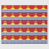 Papier Cadeau Drapeau des Kiribati (Plat)