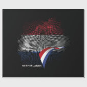 Papier Cadeau Drapeau des Pays-Bas (Plat)