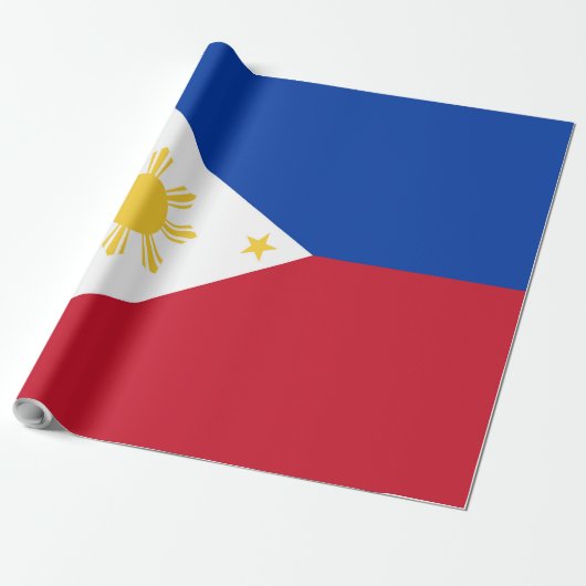 Papier Cadeau drapeau des Philippines (Déroulé)