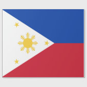 Papier Cadeau drapeau des Philippines (Plat)