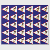 Papier Cadeau Drapeau des Samoa américaines patriotiques (Plat)