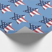 PAPIER CADEAU DRAPEAU DES USA (Coin)