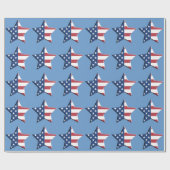 PAPIER CADEAU DRAPEAU DES USA (Plat)
