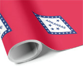 Papier Cadeau Drapeau d'État Arkansas (Coin rond)