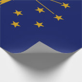 Papier Cadeau Drapeau d'État de l'Indiana (Coin)