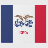 Papier Cadeau Drapeau d'État de l'Iowa (Plat)