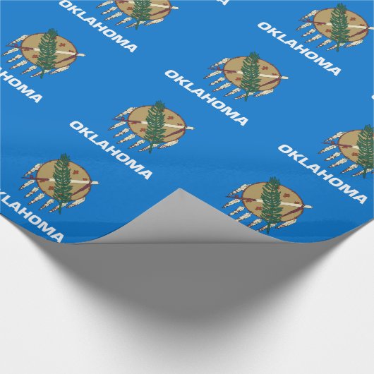 Papier Cadeau Drapeau d'État de l'Oklahoma (Coin)