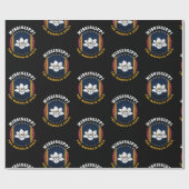 PAPIER CADEAU DRAPEAU D'ÉTAT DE MISSISSIPPI MAGNOLIA (Plat)