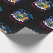 PAPIER CADEAU DRAPEAU D'ÉTAT DE NEW YORK (Coin)