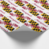 Papier Cadeau Drapeau d'état du Maryland (Coin)