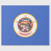 Papier Cadeau Drapeau d'État du Minnesota (Plat)