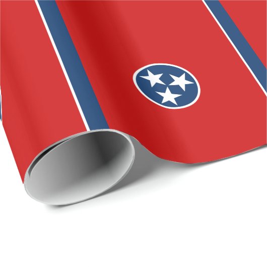 Papier Cadeau Drapeau d'état du Tennessee (Coin rond)