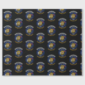 PAPIER CADEAU DRAPEAU D'ÉTAT WISCONSIN BADGER (Plat)