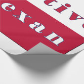 Papier Cadeau Drapeau d'étoile solitaire texane (Coin)