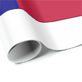 Papier Cadeau Drapeau d'étoile solitaire texane (Coin rond)