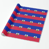 Papier Cadeau Drapeau d'Haïti (Déroulé)