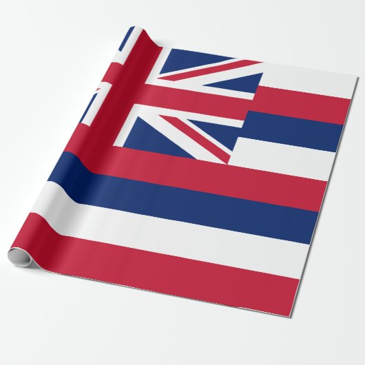 Papier Cadeau Drapeau d'Hawaï (État des États-Unis) (Déroulé)