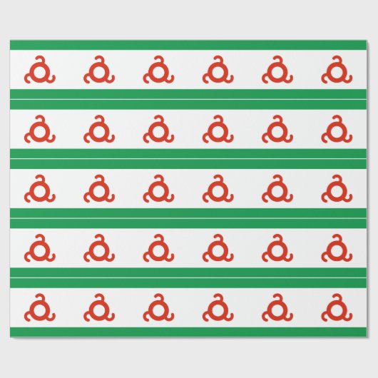 Papier Cadeau Drapeau d'Ingouchie (Plat)