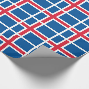 Papier Cadeau Drapeau d'Islande