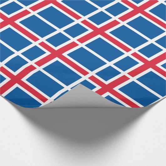 Papier Cadeau Drapeau d'Islande (Coin)
