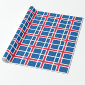 Papier Cadeau Drapeau d'Islande (Déroulé)