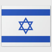 Papier Cadeau Drapeau d'Israël (Plat)