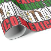 Papier Cadeau Drapeau droit d'Outta Mexique (Coin rond)