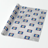Papier Cadeau Drapeau du Belize (Déroulé)