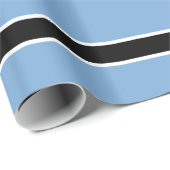 Papier Cadeau Drapeau du Botswana (Coin rond)
