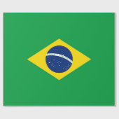 Papier Cadeau Drapeau du Brésil (Plat)