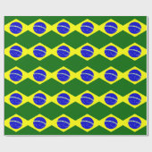 Papier Cadeau Drapeau du Brésil (Plat)